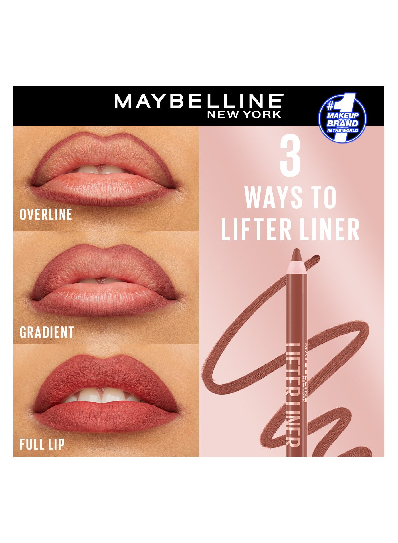 MAYBELLINE LIFTER LINER 03 PLAYER - Lip Liner Makeup with Hyaluronic Acid - image 6