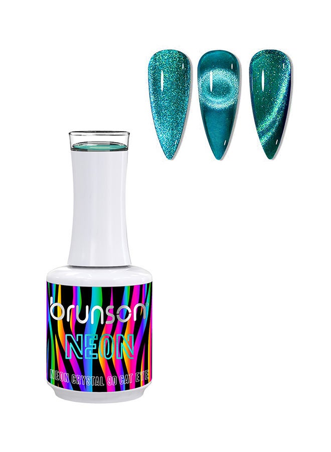 Gel Polish 15ml Neon Crystal 9D Cat Eye Gel Nail Polish Sparkly Diamond Gel Effect Magnetic French Manicure Pedicure Soak Off UV LED Gel Polish Salon Quality Chip Resistant Nail Extensions Nail Art