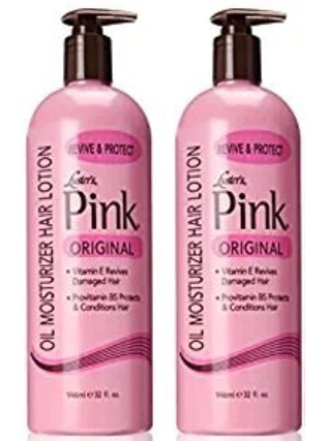 Luster's Pink Oil Moisturizer Hair Lotion, 32 Ounce (Packaging may vary) (2 Pack)