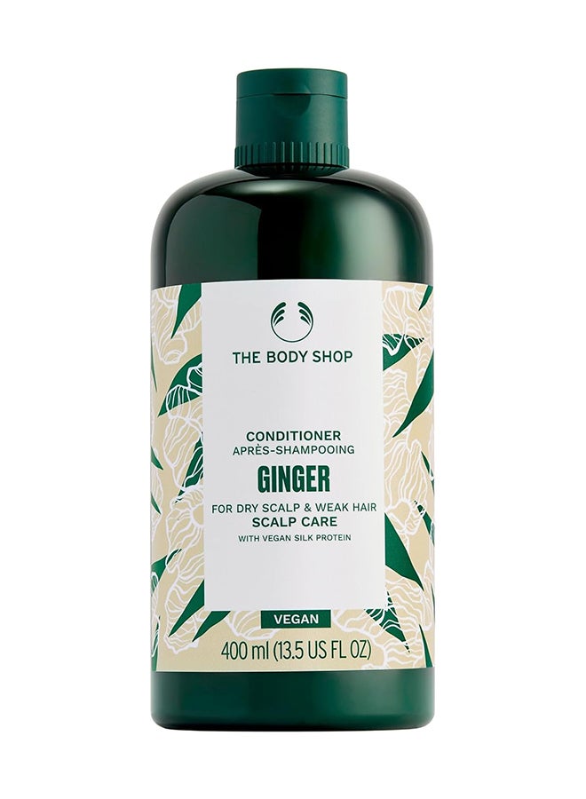 Ginger Scalp Care Conditioner for Dry, Sensitive Scalp & Weak Hair | Strengthening Hair Conditioner with Vegan Silk Protein | 97% Natural Origin, Vegan, 400ml