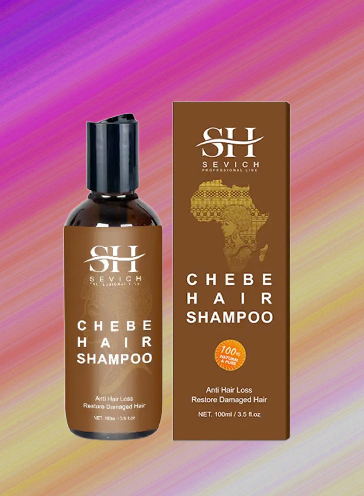 100ml Chebe Hair Shampoo Thin Loss Hair Treatment Scalp Skin Refresh and Clean Hair Chebe Shampoo for Hair Regrowth Naturals Chebe Shampoo with African Chebe Essence Powder