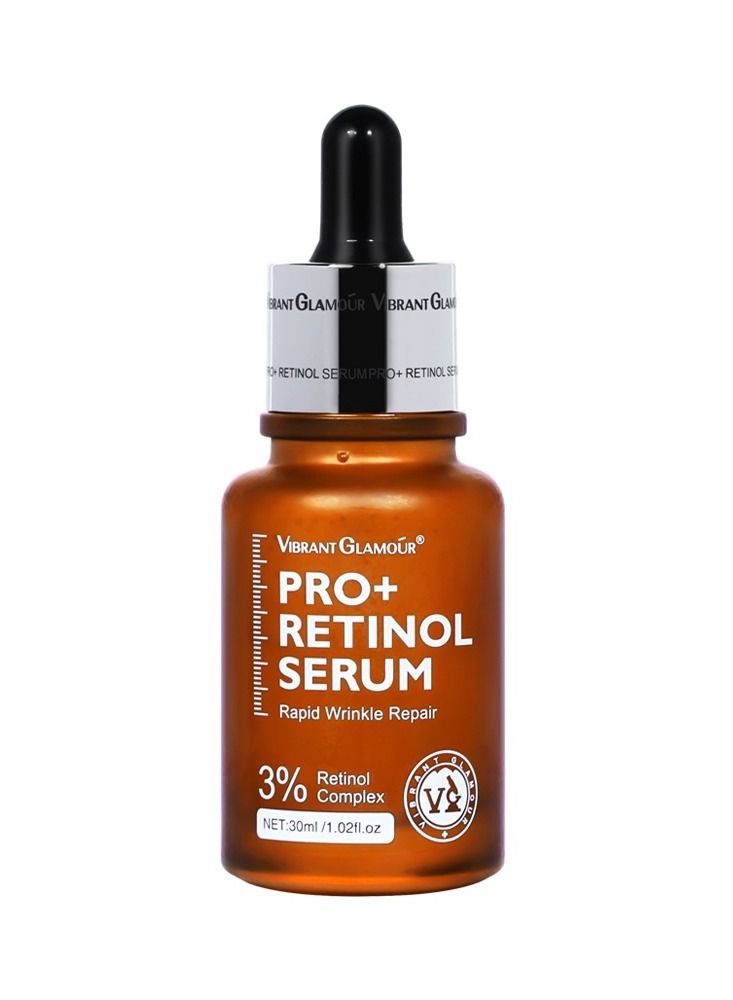 Rapid Wrinkle Repair PRO+ Retinol Serum Wrinkles Anti-Aging Fine Lines Brighten & Whiten Delicate and Smooth Dull and Yellow Skin for Women 30ml