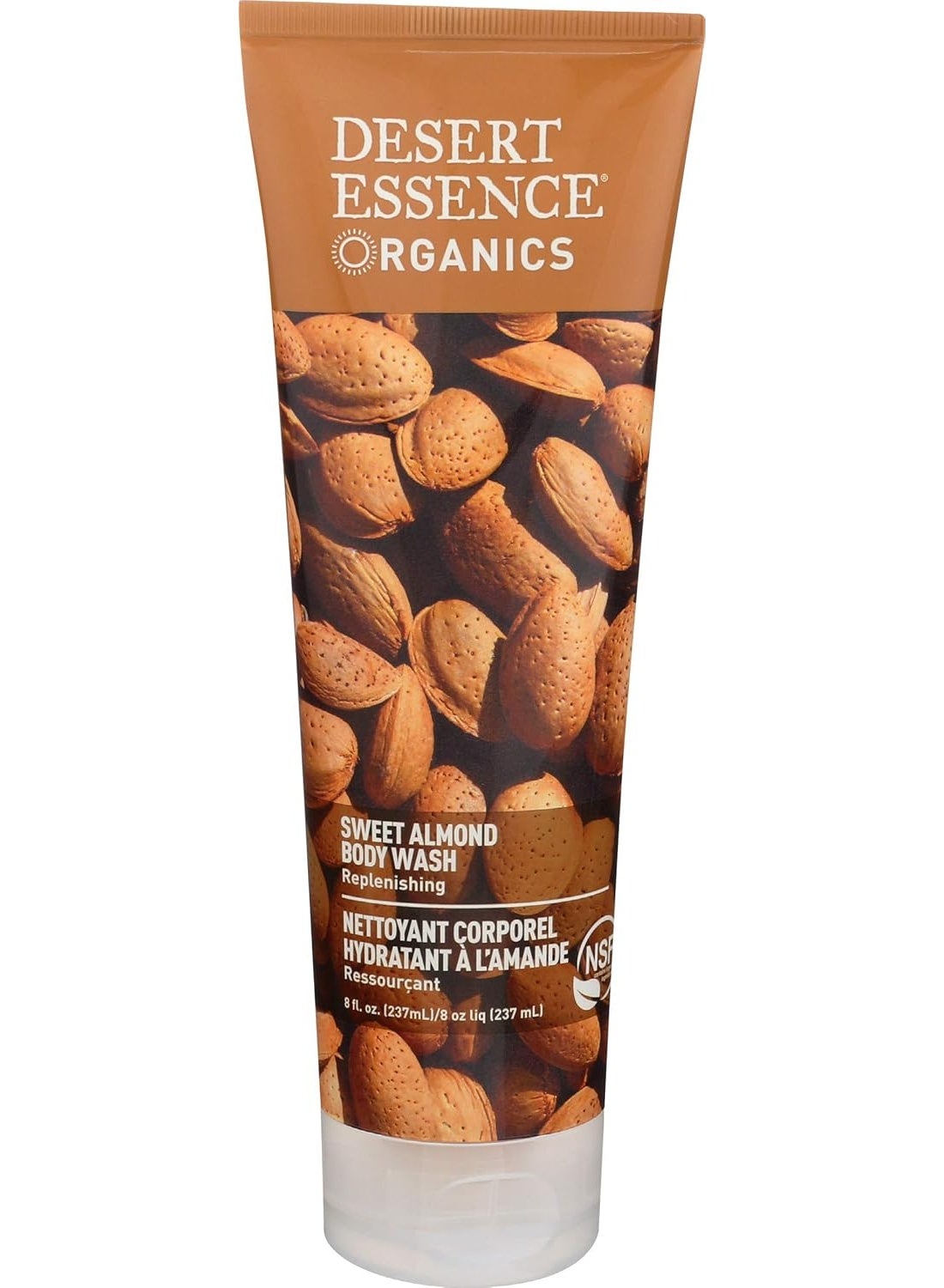 Desert Essence Organics Almond Body Wash, Hydrating, 8 Oz