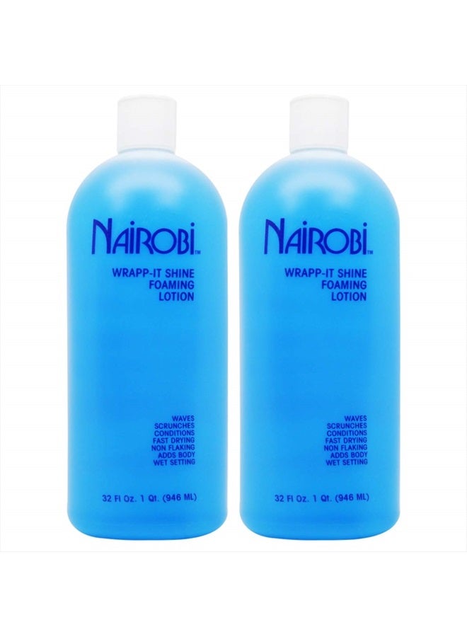 Wrapp-It Shine Foaming Lotion, 32 Fl Oz (Pack of 2)