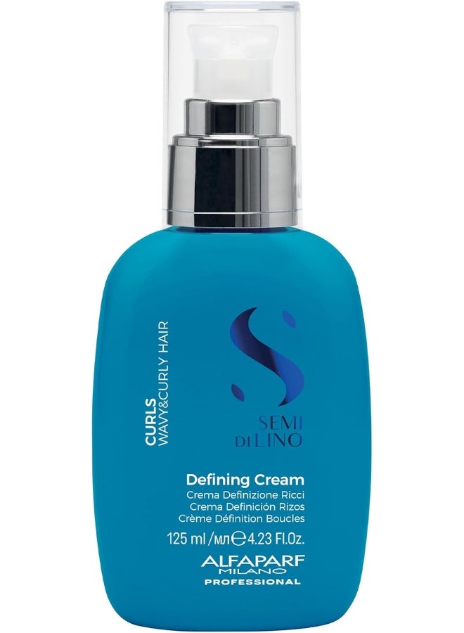 Semi Di Lino Curls Defining Cream 125ml | Curl Enhancing Cream for Wavy And Curly Hair, Defines Curls, Controls Frizz And Adds Softness and Shine