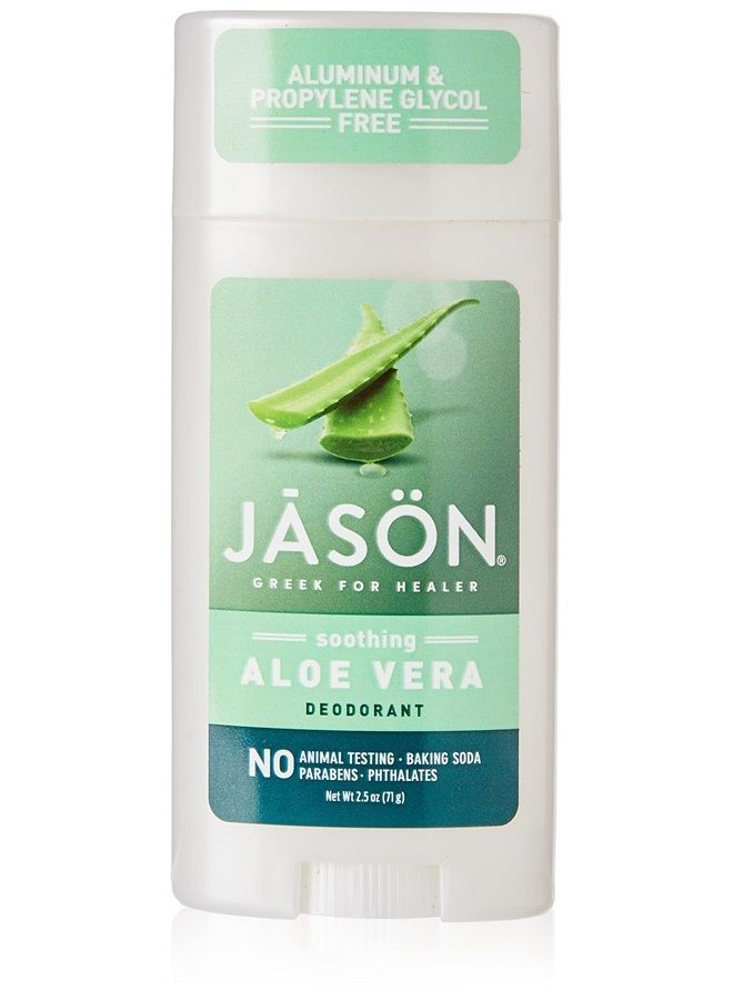 Jason Aluminum Free Deodorant Stick, Soothing Aloe Vera, 2.5 Oz (Packaging May Vary)