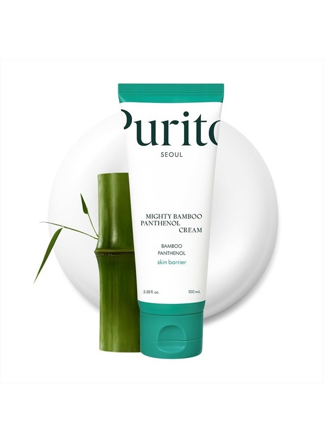Mighty Bamboo Panthenol Cream, Glow Cream, Skin Barrier Repair, for All Skin Types, Daily Face Moisturizer, Glass skin, Vegan & Cruelty-Free, Korean Skin Care 3.38fl.oz / 100ml