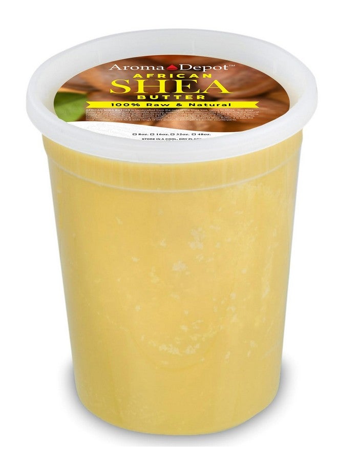 Raw African Shea Butter 32 Oz Yellowgold Grade A 100% Pure Natural Unrefined Fresh Moisturizing Ideal For Dry And Cracked Skin. It Can Be Used In Body Hair And Face.