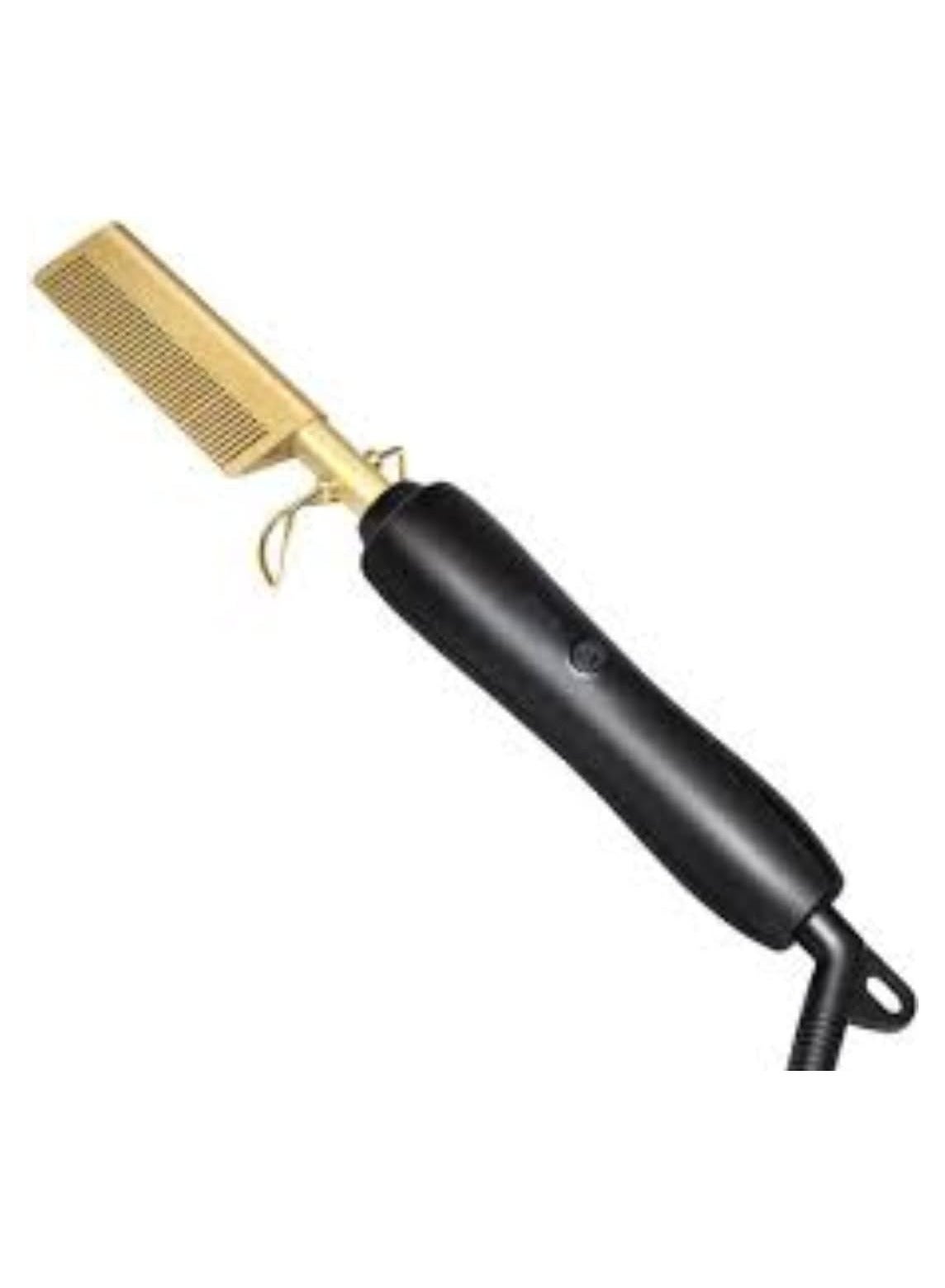 Hair Straightener Brush, Electric Heating Comb, Portable Travel Anti-Scald Beard Straightener Press Comb, Ceramic Security Curling Iron Fast Heating Hot Comb, Anti-Scald