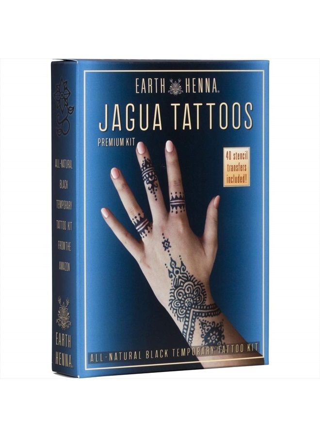 Organic Jagua Black Temporary Tattoo and Body Painting Premium Kit