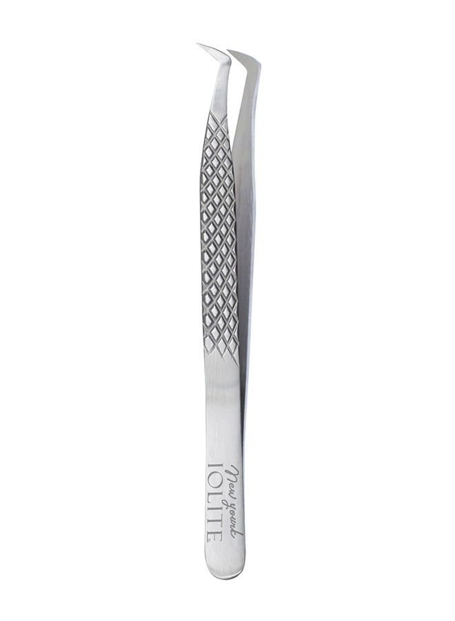 Lash Tweezer Professional Stainless Steel Curved Precision Tweezers for Eyelash Extensions, Volume Lashes, Electronics, Laboratory Work, Jewelry-Making,Crafting,Soldering, 2D-3D False Lashes, Nail Art