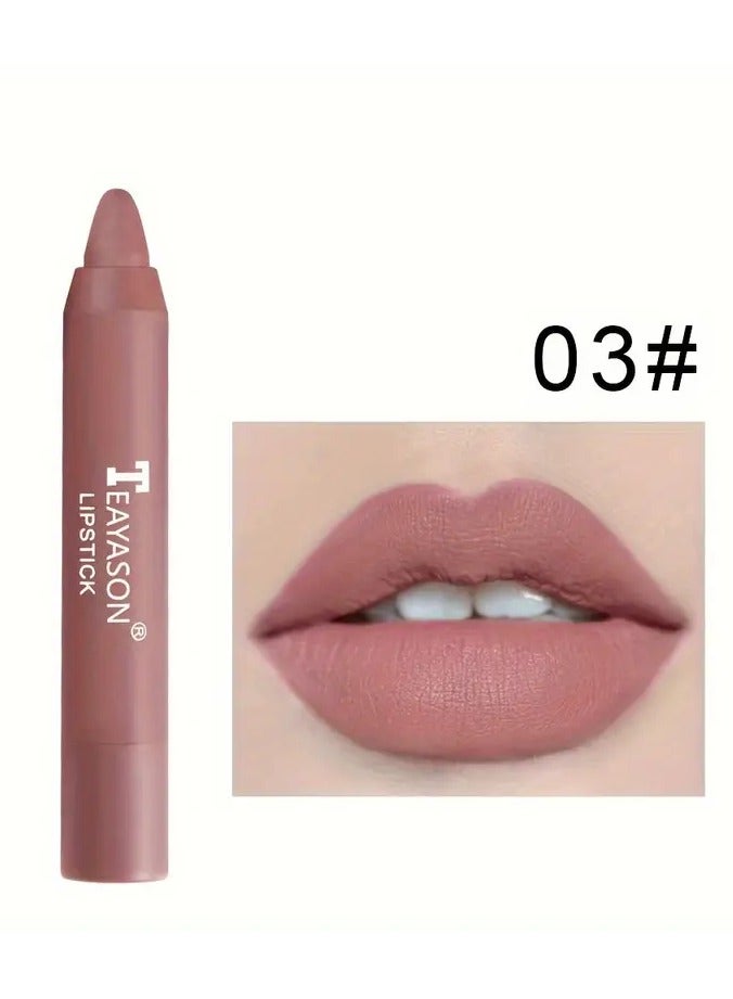 Matte Lipstick Color Rendering Moisturizing Lip Gloss Easy To Color Lip Glaze Rotating Lipstick Pen Valentine's Day Gifts