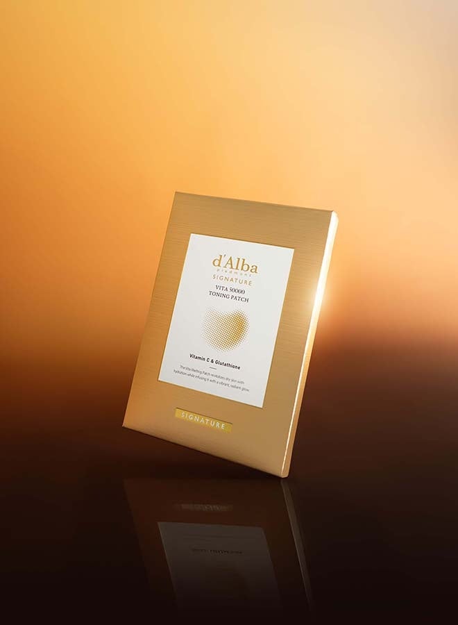 Signature Vita 50000 Toning Patch, 0.4g*4ea | intensive brightening and firming care patch designed | vitamin-rich toning essence - image 2