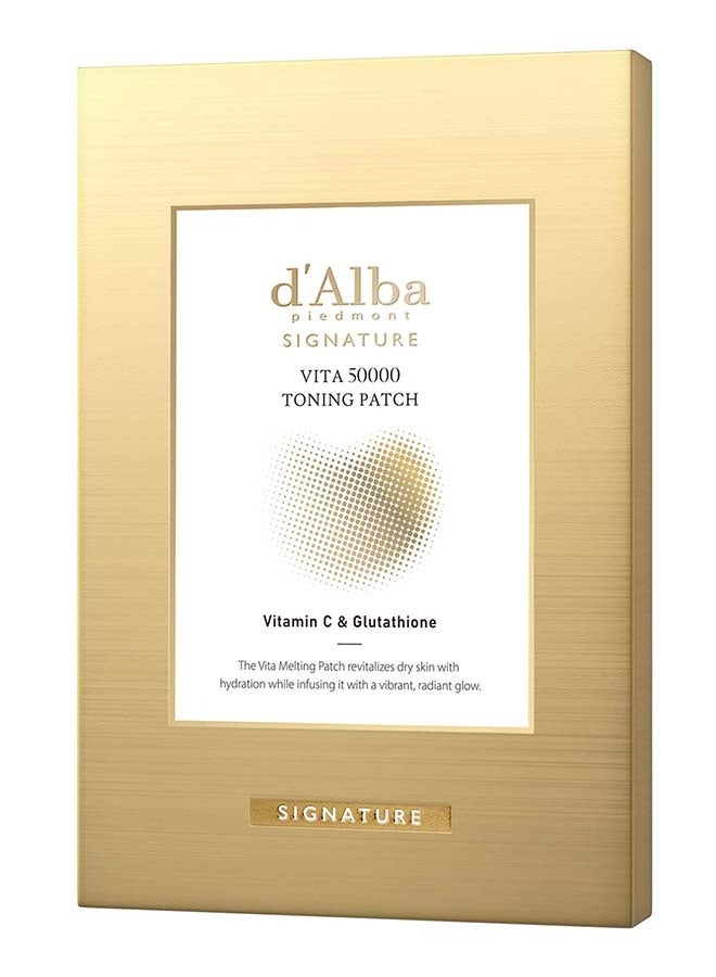 Signature Vita 50000 Toning Patch, 0.4g*4ea | intensive brightening and firming care patch designed | vitamin-rich toning essence