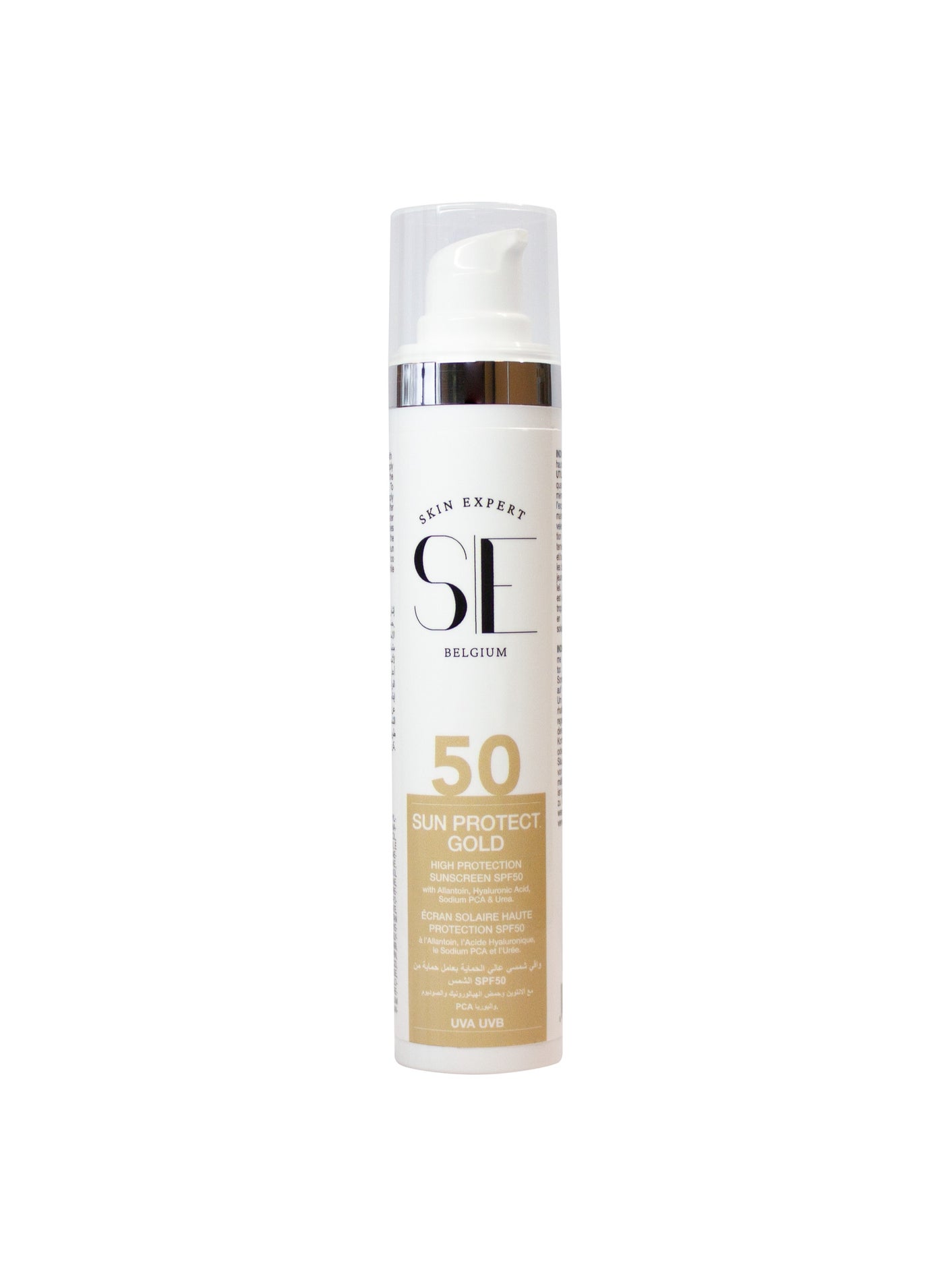 Skin Expert Sun Protect Gold SPF 50 – High-Protection Sunscreen | UVA & UVB Broad-Spectrum Protection | Hydrating with Hyaluronic Acid & Allantoin | Non-Greasy, Lightweight Formula for All Skin Types | Water-Resistant & Fast-Absorbing