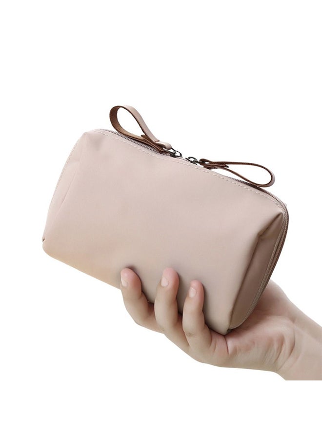 Small Beauty Bag for Purse, Travel Handy Makeup Pouch Portable Cosmetic Bag Clutch Pouch Organizer Storage Bag for Women Girls- Pink