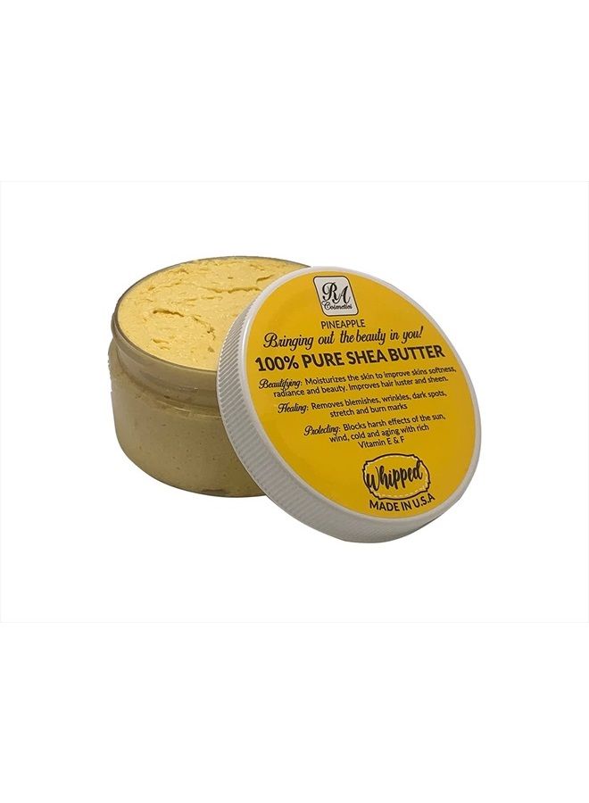100% African Shea Butter Whipped Pineapple 6 oz