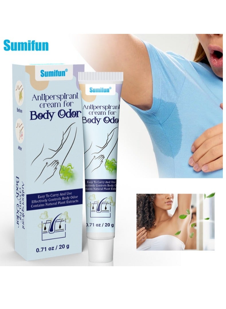 Antiperspirant Cream - Protection Against Body Odor & Sweating 20G