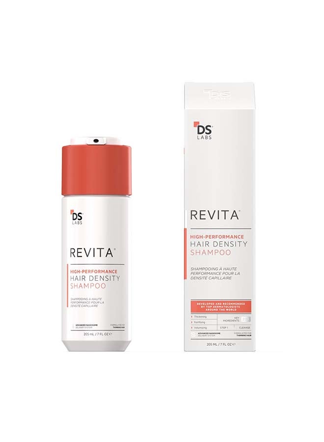 Revita High-performance Hair Density Shampoo For Men & Women - Scalp Refreshing Cleanse for Fuller Looking, Volumizing, Lightweight Hydration, Sulfate & Silicone Free, Color Safe 205ml