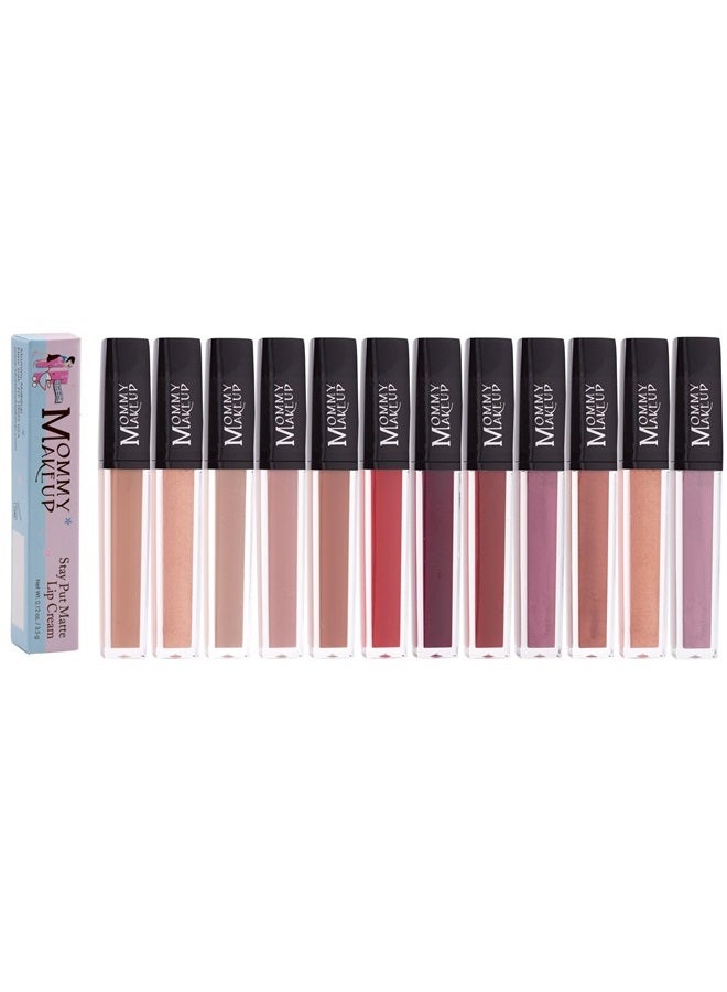 Stay Put Matte Lip Cream | Kiss-Proof/Mask-Proof Matte Lipstick - a light shimmery rose gold [Angelica]