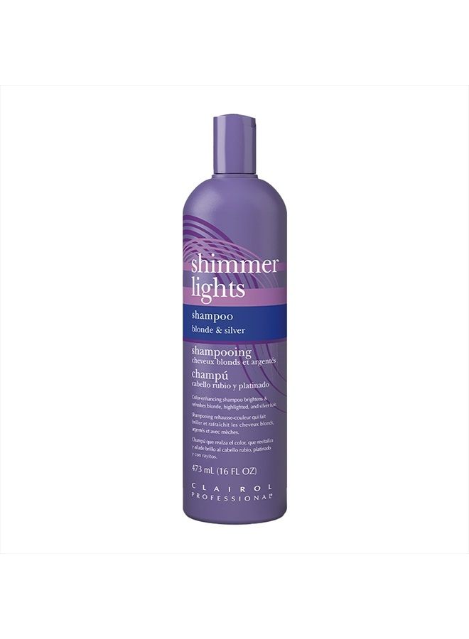 Shimmer Lights Purple Shampoo, 16 fl. Oz | Neutralizes Brass & Yellow Tones | For Blonde, Silver, Gray & Highlighted Hair