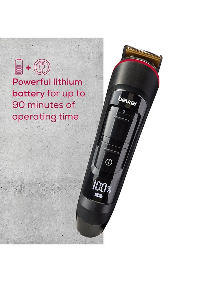 MN4X Beard Trimmer | 2 High Quality Stainless Steel Blades | 10 Cutting Lengths | 2-Level Fine Adjustment | Cordless Use | Waterproof | 3 Years Warranty - image 3