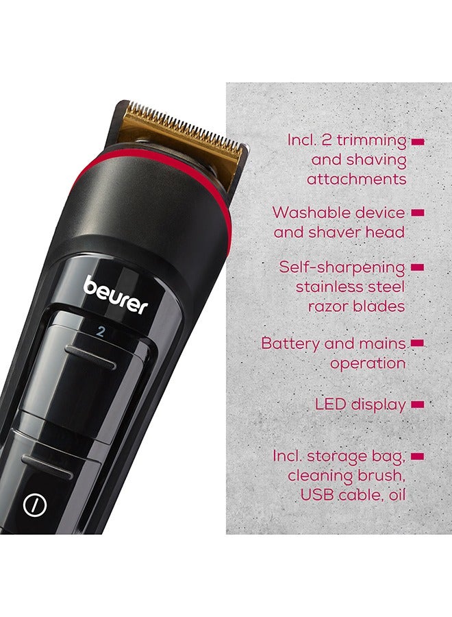 MN4X Beard Trimmer | 2 High Quality Stainless Steel Blades | 10 Cutting Lengths | 2-Level Fine Adjustment | Cordless Use | Waterproof | 3 Years Warranty - image 8