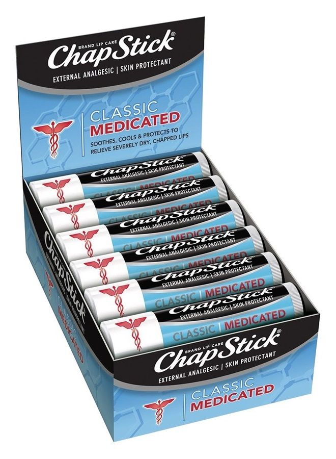 Classic Medicated, 0.15 oz, 12-Stick Refill Pack