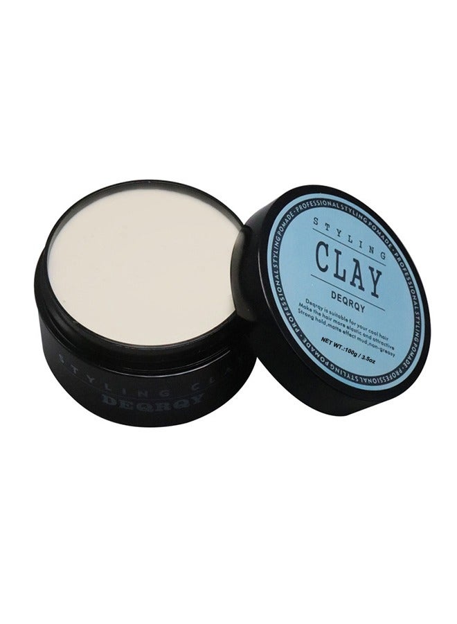 Styling Clay Men Fiber Pliable Molding Cream, Men's Hair Styling Paste, Matte Finish, 100ml