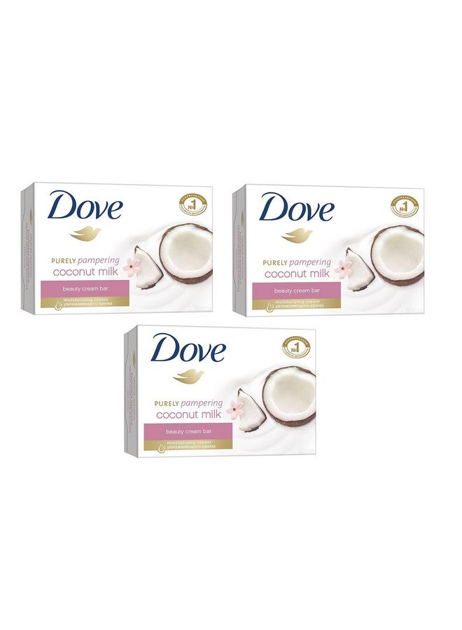 Dove Purely Pampering Coconut Milk Beauty Cream Bar 135g (Pack of 3)