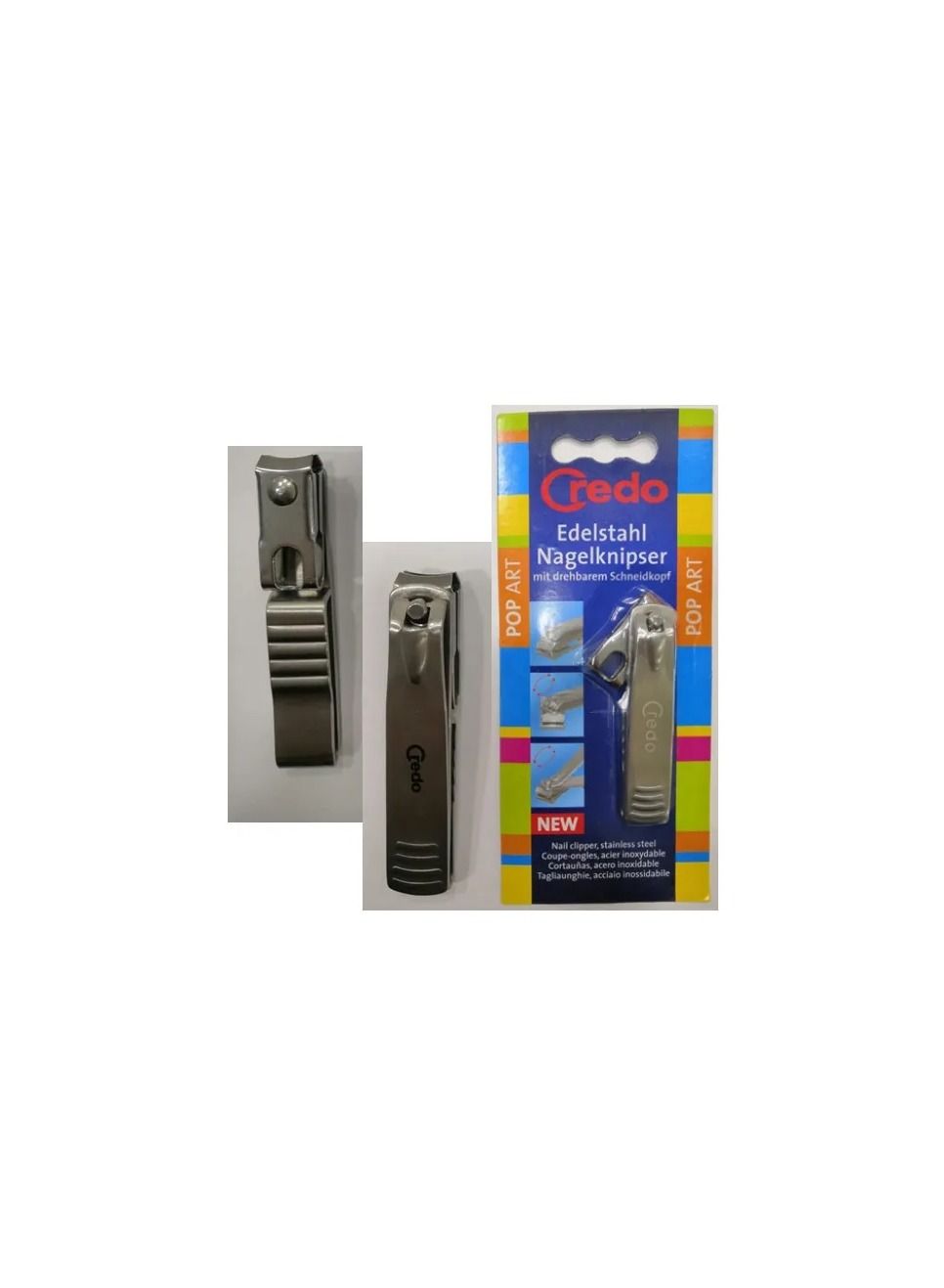 Nail Clipper Stainless Steel With Turnable Head 82mm