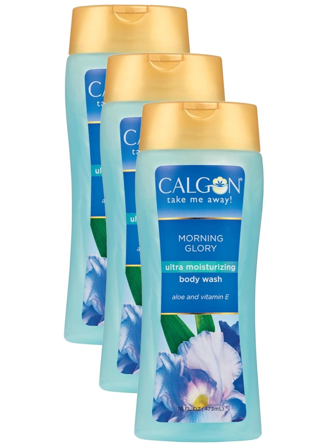 Calgon Ultra-Moisturizing Body Wash (Morning Glory, 16-Ounce) (Pack of 3)