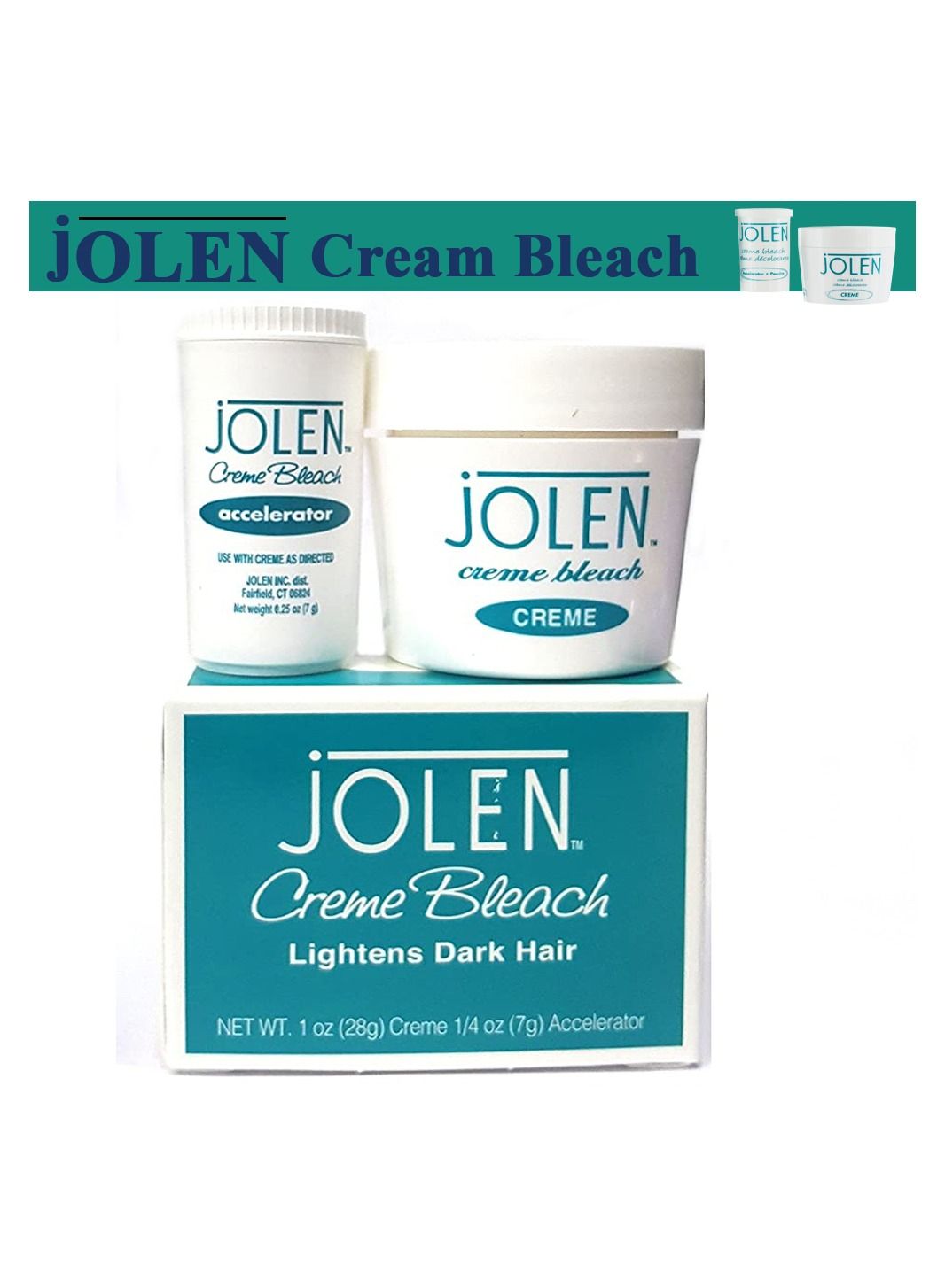 Creme Bleach  Lightens Dark Hair (Creme-28Gm + Accelerator-7Gm) 35Gm
