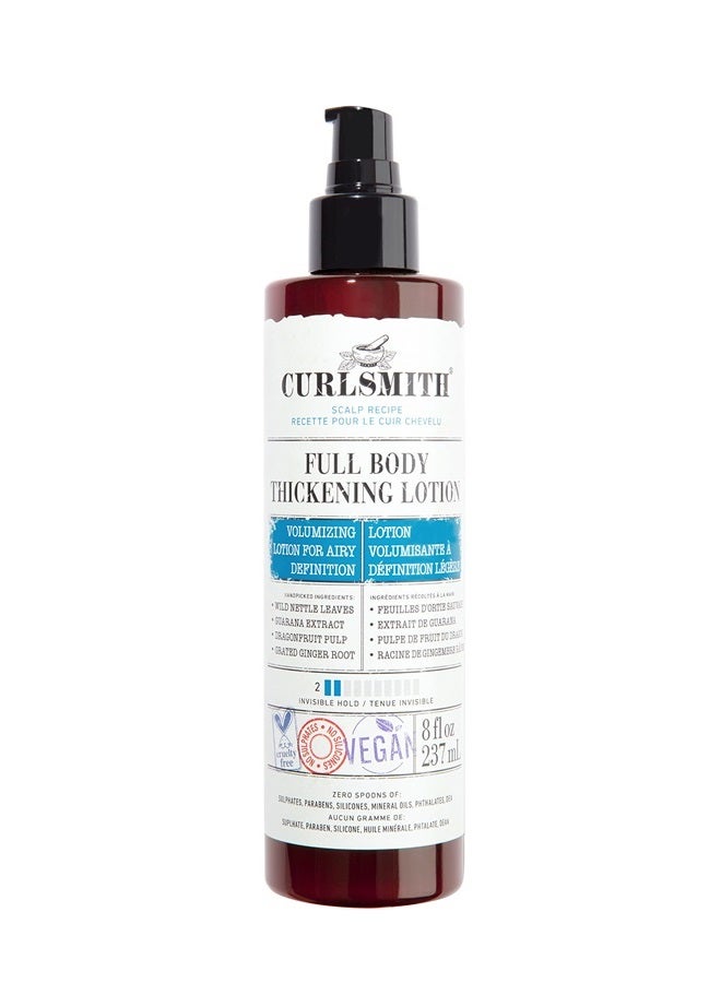 Full Body Thickening Lotion - Instant Volume for All Hair and Curl Types, Vegan (237ml/8 fl oz)