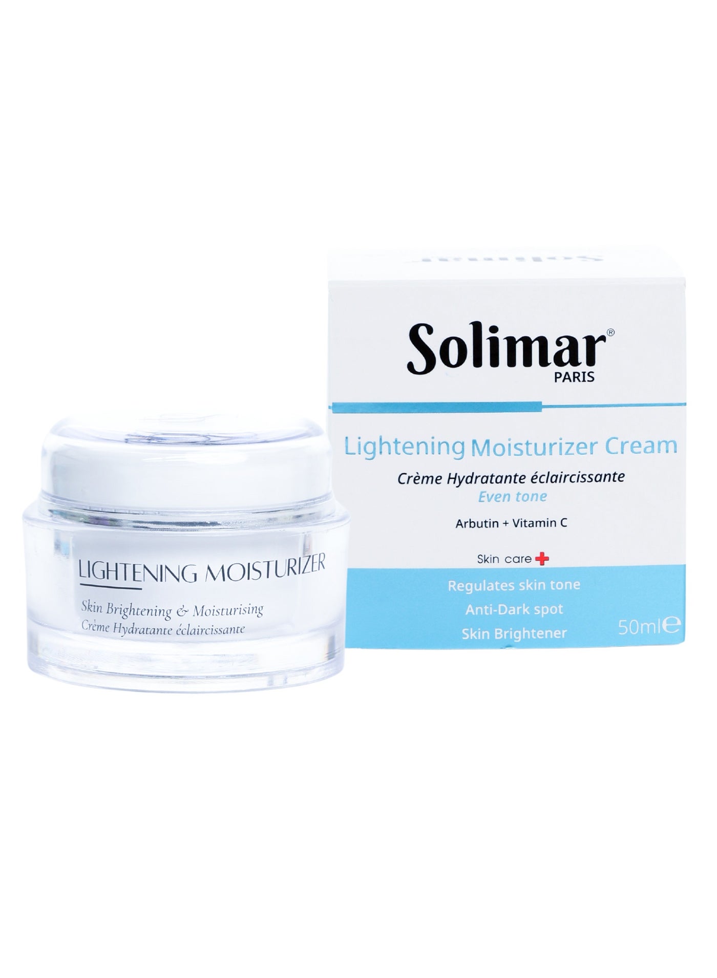 Solimar Paris Lightening Moisturizer Cream 50ml – Brightening, Even Tone & Hydrating Face Cream