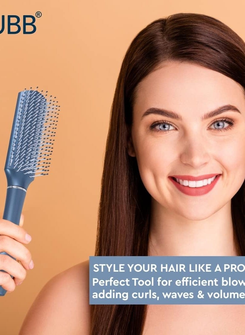 GUBB Styling Hair Brush For Men & Women - Style Your Hairs With Perfection! Soft & Flexible Bristles - Suitable for all Hair Types - Flat Hair Brush...