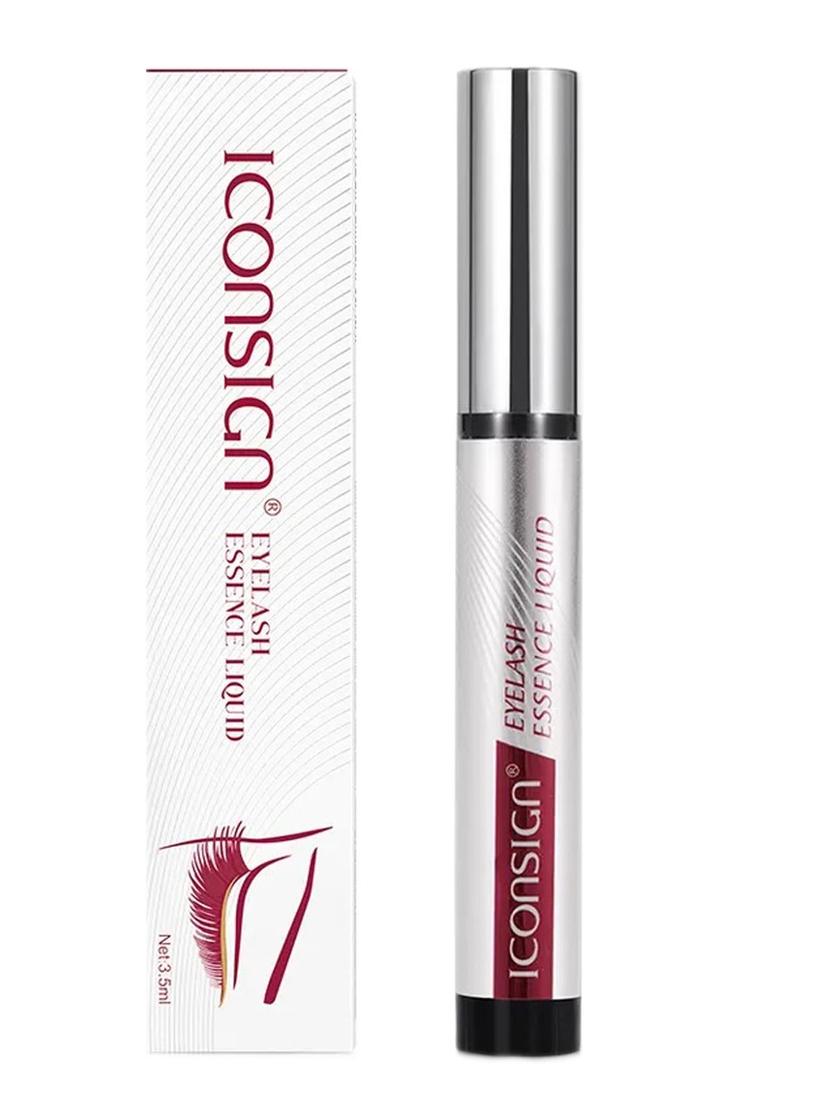 Iconsign Organic Plant Extract Eyelash Enhancing Liquid Serum for Quick 14 Days Eyelash and Eyebrow Growth