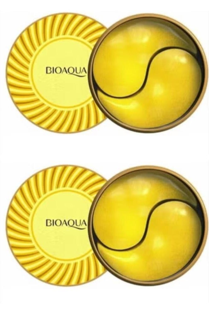 Two Pcs Eye patches from Biwaqua Gold, 60 patches under the eyes