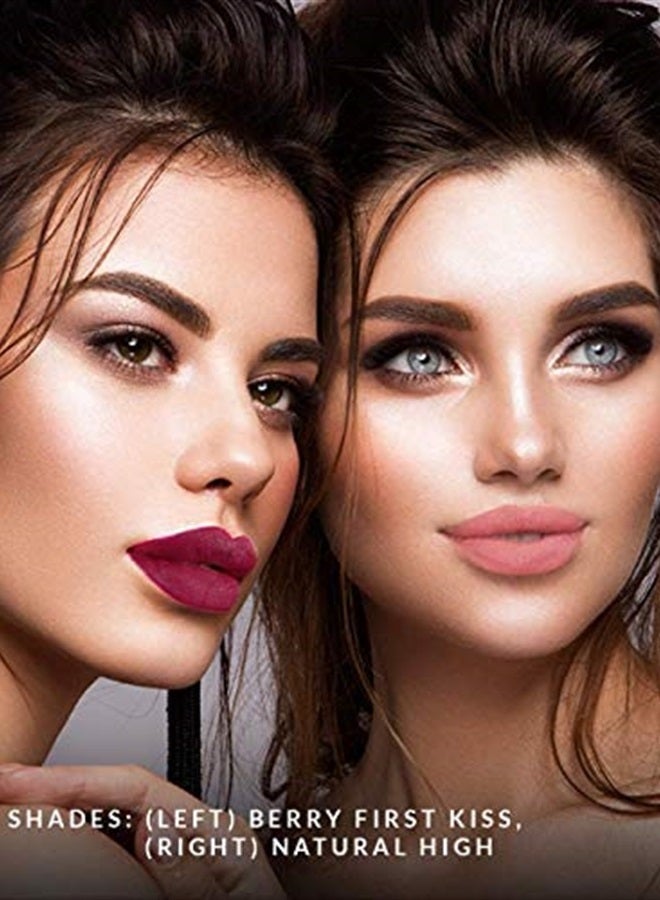 VASANTI Matte Crush Lipstick Pencil (Dozen Roses - Rose Berry) - Smooth Velvety Matte Lipstick, Longwearing, Smudge-proof, Waterproof, Rich-Pigmented, Paraben-Free Lipstick Pencil