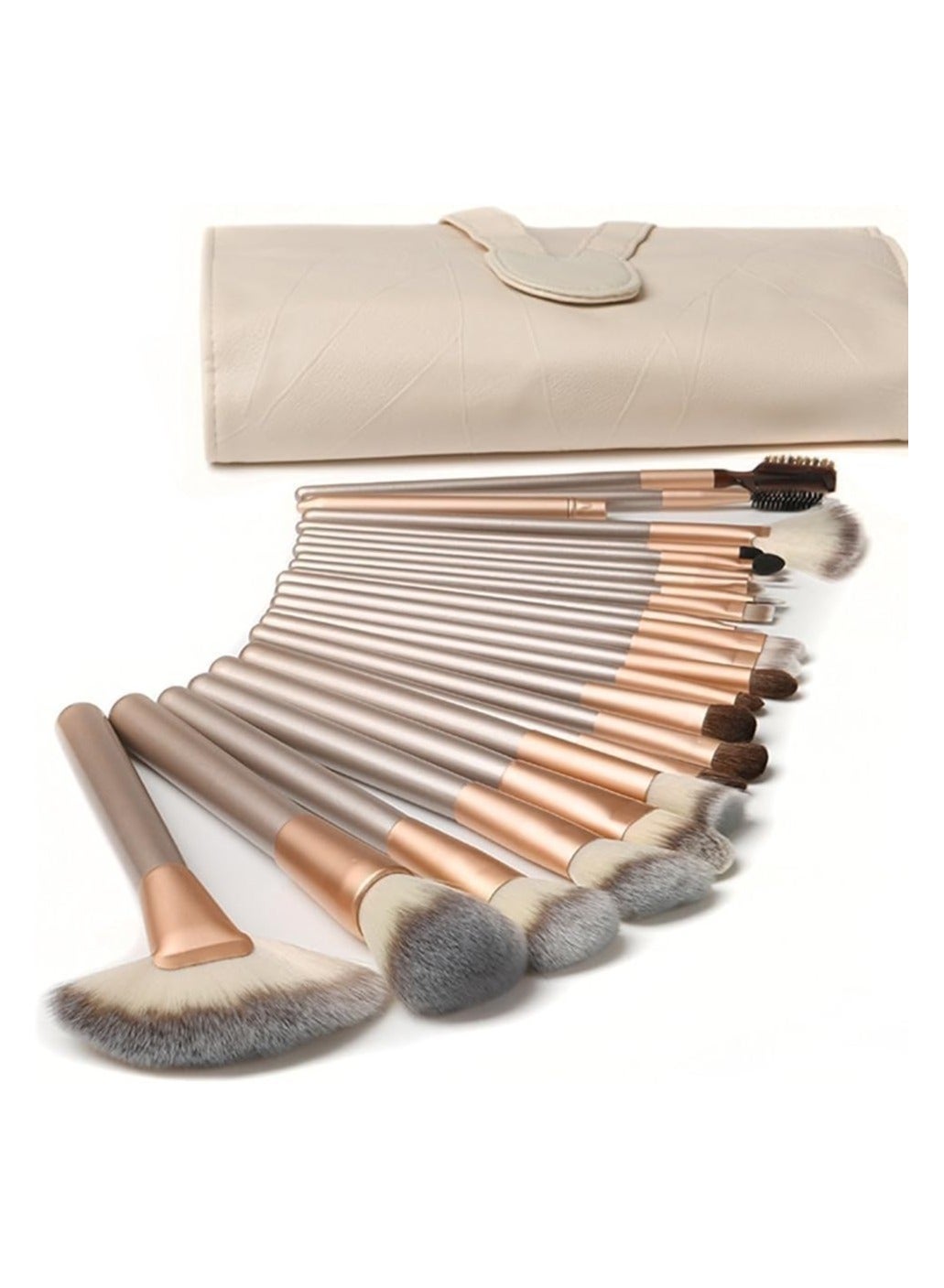 18 Pcs Makeup Brush Set Professional Wood Handle Premium Synthetic Kabuki Foundation Blending Powder Concealers Eye Shadows Brush Tool