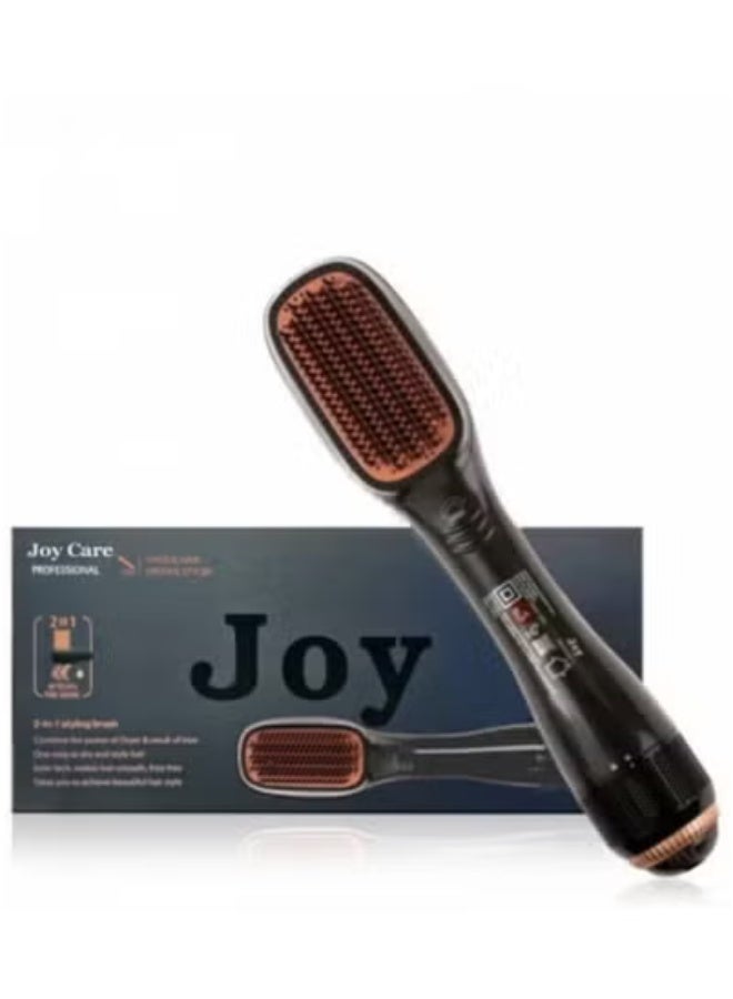 2-in-1 Ceramic Ionic Hair Dryer & Styler Brush – Hot Air Brush for Fast Drying, Straightening, Curling & Volumizing with Multi-Heat Settings – Anti-Frizz Technology for Smooth, Shiny Hair – Lightweight Ergonomic Blow Dryer Brush for All Hair Types – Salon-Quality Results at Home