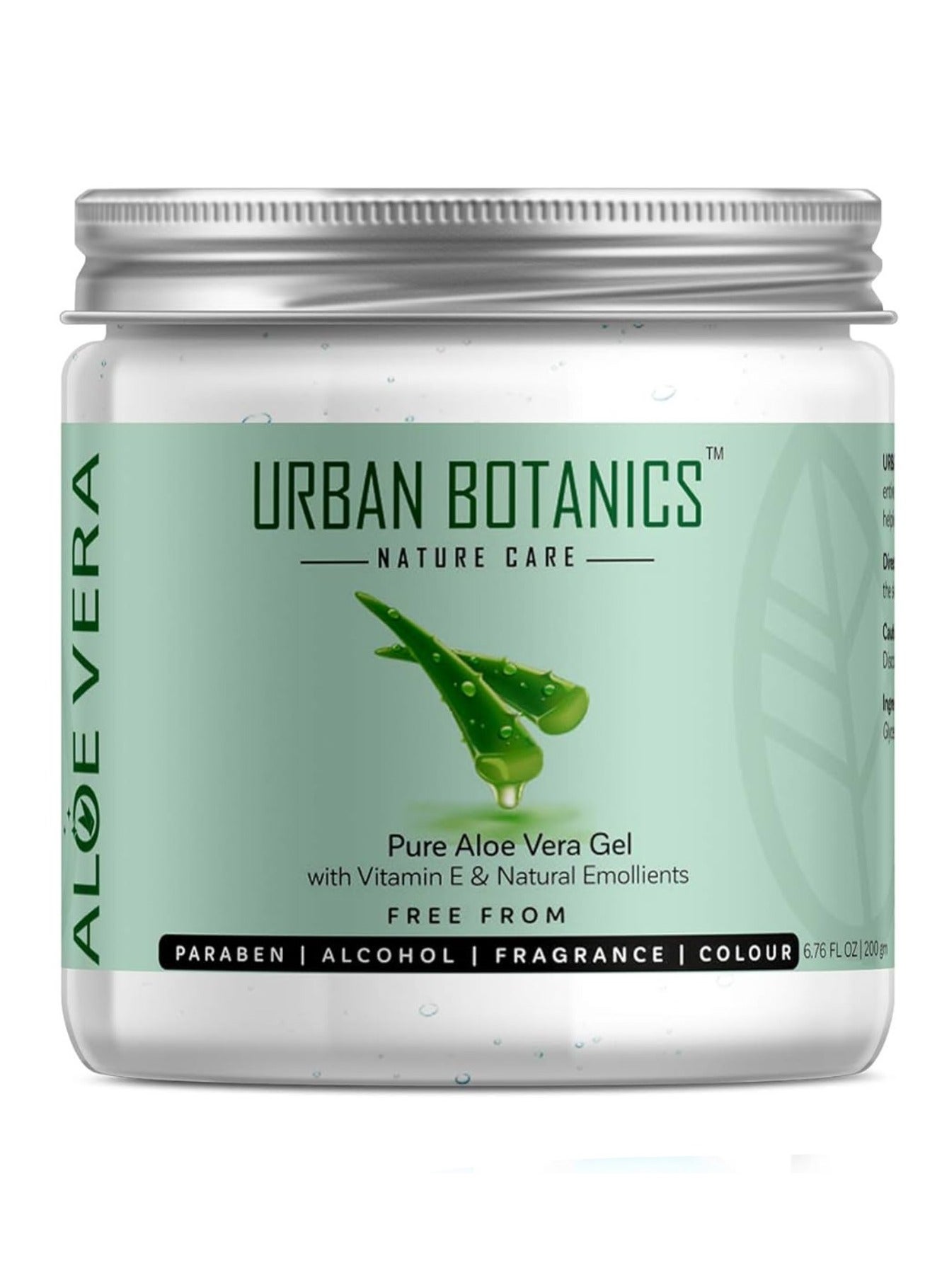 Pure Aloe Vera Skin/Hair Gel With Vitamin E & Natural Emollients  200G