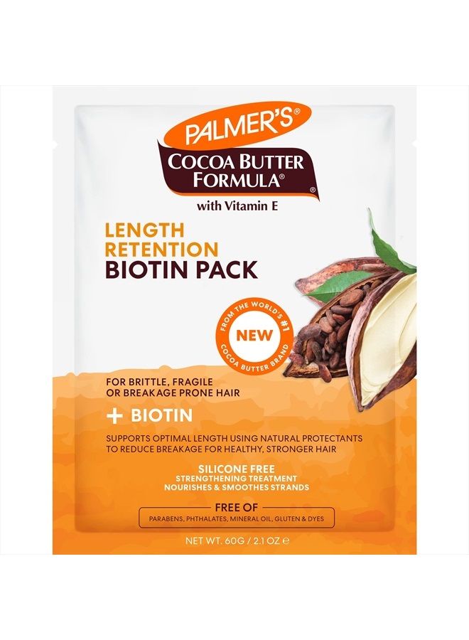 Cocoa Butter & Biotin Length Retention Biotin Pack, 2.1 Ounce
