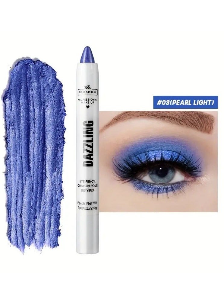 Vibrant Pearl Glitter Eyeshadow Pen - Liner & Shadow Combinations - Waterproof, Sweat-Proof, Smudge-Proof, Brightening Highlighter for Music Festivals, Under Crease, Eyelid Application #3