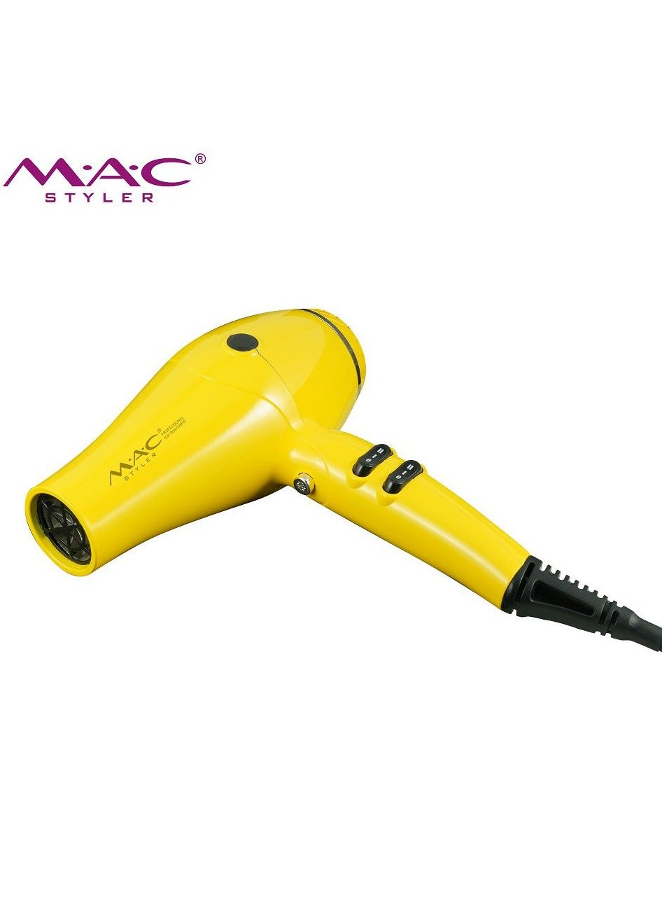 MAC STYLER MC-6600 Professional Hair Dryer – 2200W Power, Advanced Ionization, Fast Drying & Smooth Results