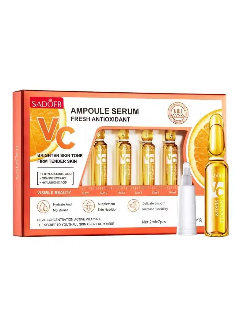 Vitamin C Face Whitening Serum Dark Spots Freckles Removal Hyaluronic Pore Minimizer Anti Aging Wrinkle Remove Golder Essence