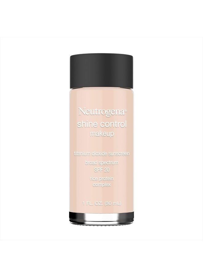 Shine Control Liquid Makeup Broad Spectrum Spf 20, Natural Ivory 20, 1 Oz.