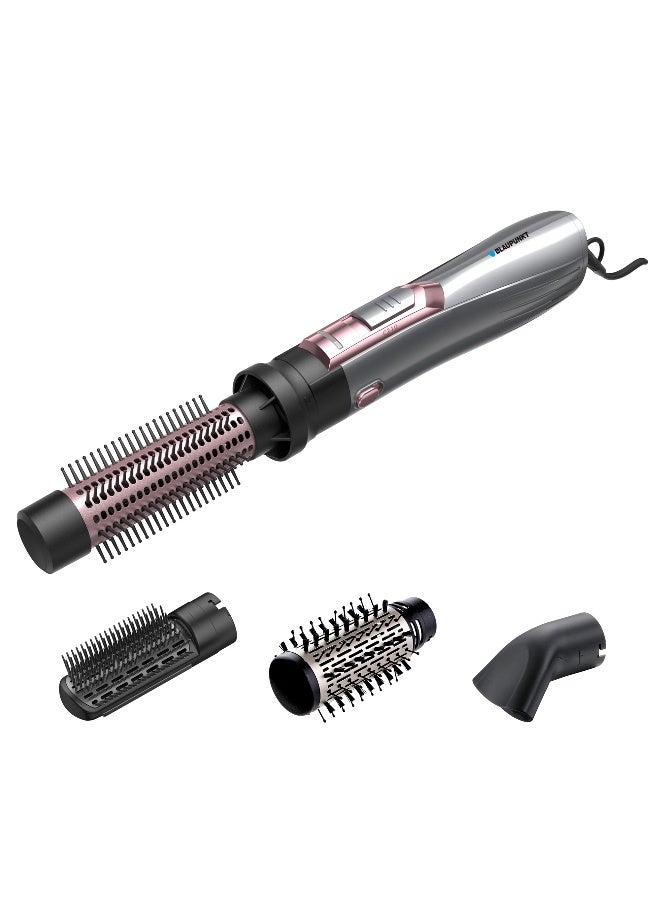 1200W Hot Air Brush With 4 Styling Attachments, Ionic Hair Styler For Drying Straightening Curling And Volumizing, 2 Heat Settings Cool Air Mode, Lightweight Design For Frizz-Free Styling SAL514