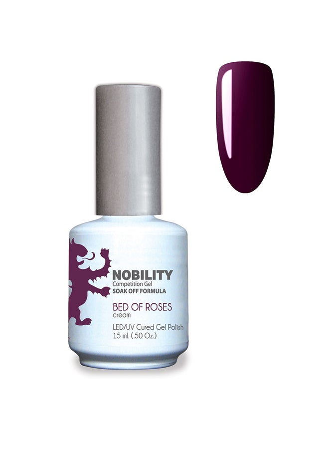 Gel Nail Polish 15 ml, Long Lasting, Chip Resistant, Requires Drying Under UV Led Lamp Bed Of Roses Nbgp49