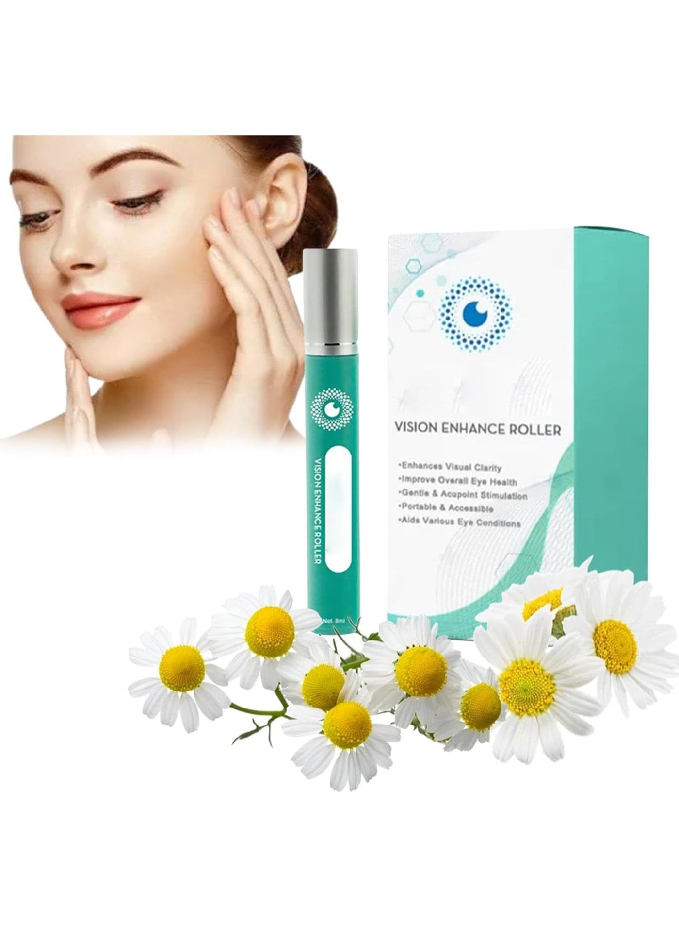 Vision Enhance Roller, Ophthlamed Vision Enhance Roller, Eye Massage Roller, Relieve Eye Strain, Enhances Visual Clarity, Eye Massage to Relieve Fatigue and Improve Vision (1PC)
